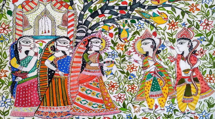 Madhubani Art Course Online - Saraswati sangeet sadhana